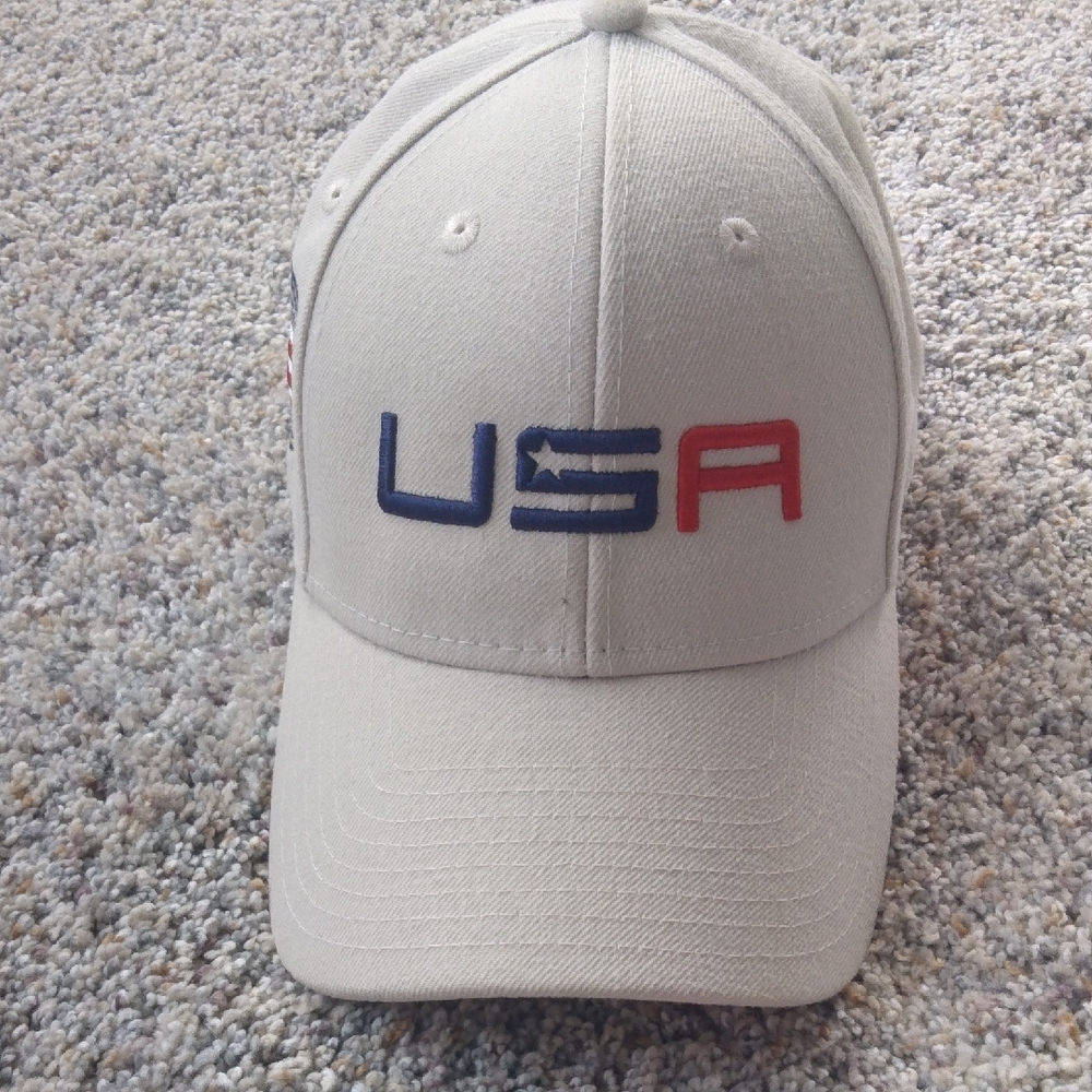 USA Embroidered Gray Cap